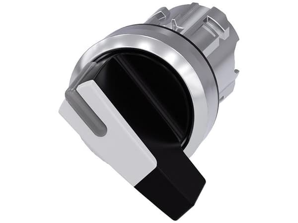 Siemens 3SU1052-2CF60-0AA0 Roterande kontakt Spännanordning Vit 1 x 90 ° 1 st