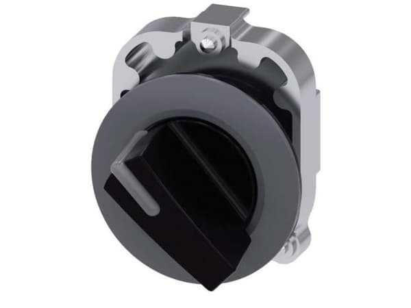 Siemens 3SU1062-2DC10-0AA0 Roterande kontakt Spännanordning Svart 1 x 45 ° 1 st