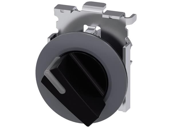 Siemens 3SU10622DF100AA0 3SU1062-2DF10-0AA0 Kääntökytkin Kiinnityslaite Musta 1 x 90° 1 kpl 1 kpl