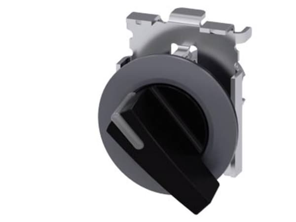 Siemens 3SU1062-2EF10-0AA0 Roterande kontakt Spännanordning Svart 1 x 90 ° 1 st