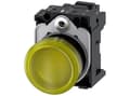Pikkukuva 5 / 5: Siemens 3SU1102-6AA30-3AA0, 30 mm, 50 mm, 100 mm, 1 kpl, Keltainen, Tšekin tasavalta