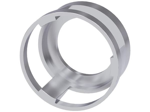Beskyt.krave til trykknap 360gr metal si