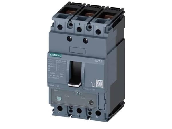 Siemens 3VA1110-4EF32-0AA0 Strömbrytare 1 st Inställningsområde (ström): 70 - 100 A Kopplingsspänning (max.): 690 V/AC (B x H x D) 76,2 x 130 x 70 mm