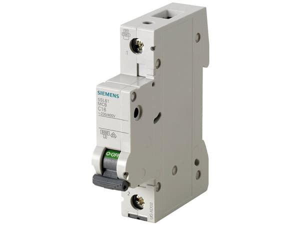 Siemens 5SL61087 5SL6108-7 Ledningssikkerhetsafbryder 8 A 230 V, 400 V