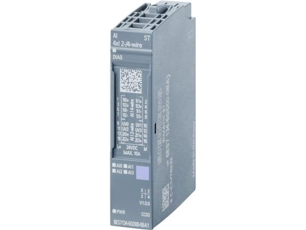 Siemens 6ES7134-6JD00-0CA1, Analog, Strömförsörjning av system, Multifärg, 39 g, 65 mm, 23 mm