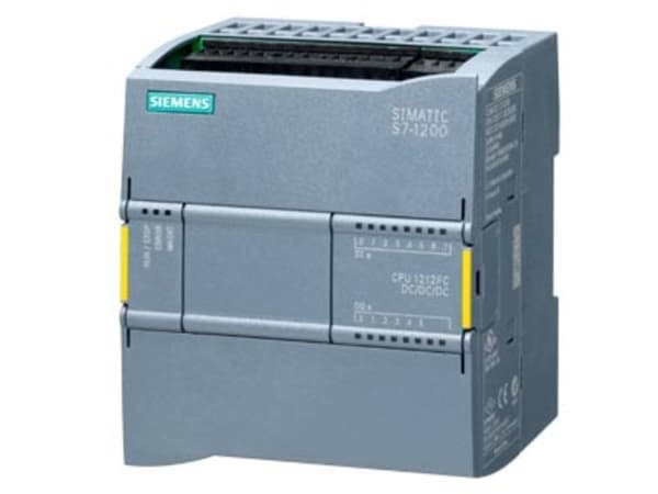 SIMATIC S7-1200F, CPU 1212 FC, Kompakt CPU, DC/DC/DC, Strømforsyning: DC 20,4 - 28,8 V DC, Program/D