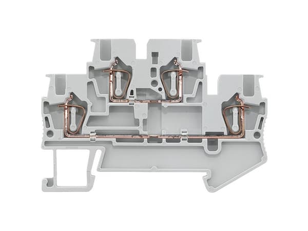 Siemens 8WH20250AE00 Kaksoispistorasiapistoke 4,2 mm jousiliitäntä Harmaa 50 kpl