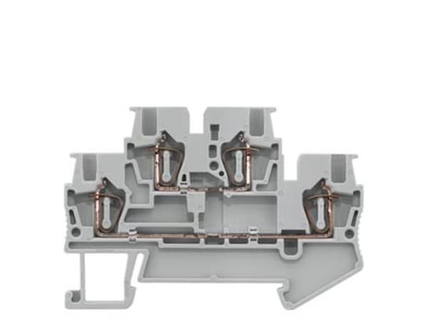 Siemens 8WH20250AE00 Kaksoispistorasiapistoke 4,2 mm jousiliitäntä Harmaa 50 kpl