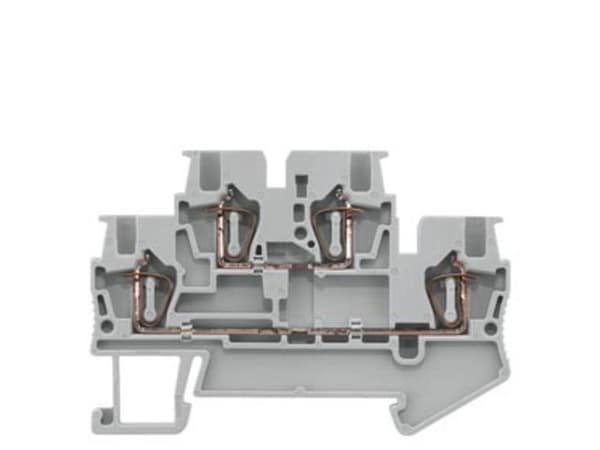 Siemens 8WH20250AE00 Kaksoispistorasiapistoke 4,2 mm jousiliitäntä Harmaa 50 kpl