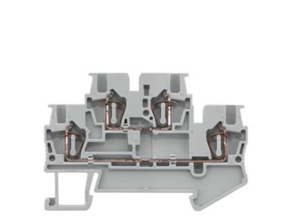 Siemens 8WH20250AE00 Kaksoispistorasiapistoke 4,2 mm jousiliitäntä Harmaa 50 kpl