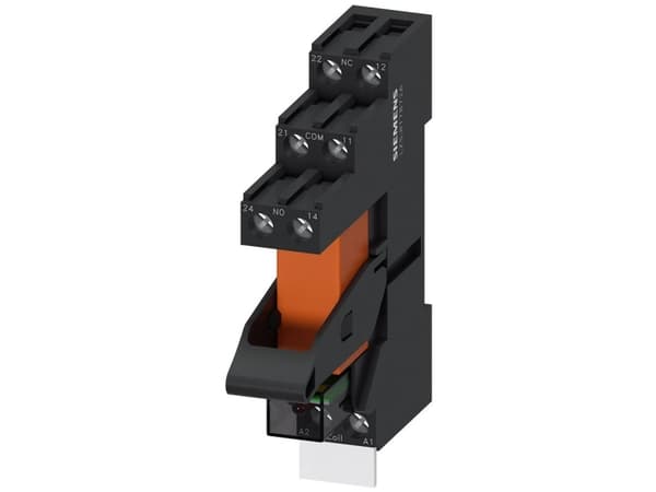 Plug-in relä komplett enhet 2 W, 24 V DC LED-modul röd bas med skruvterminal för logisk isolering