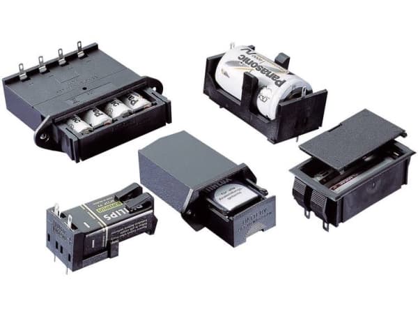 TRU COMPONENTS 46300000 Batteriholder 2 9 V blok Loddetilslutning (L x B x H) 37 x 65 x 21.5 mm