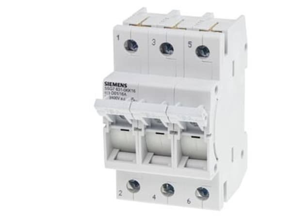 Siemens 5SG76310KK06 Kuorman katkaisukytkin Sulakkeen koko = D01 6 A 400 V 4 kpl