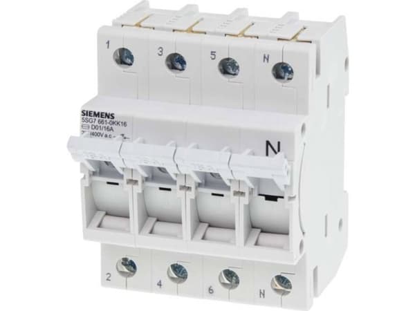 Siemens 5SG76610KK16 Belastnings-skillekontakt Sikringsstørrelse = D01 16 A 400 V 3 stk