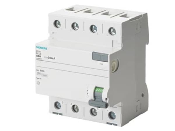 Vikavirtasuojakatkaisija 4P 25A 0,03A tyyppi AC 30mA 400V SENTRON 5SV4342-0
