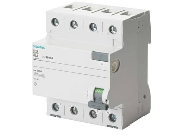 Siemens 5SV44420 FI turvakytkin AC 25 A 0,1 A 400 V AC 25 A 0,1 A 400 V