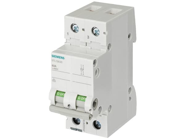 Grå 32 A 2 x sluttekontakt Siemens 5TL12320