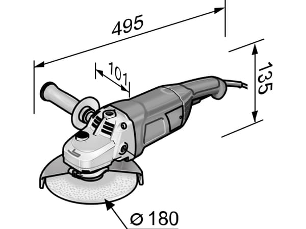 Flex vinkelsliber L21-8 180