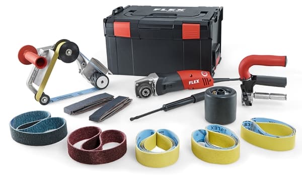 Flex BSE 14-3 INOX Set, Eksentersliper, Sort, Rød, 1000 RPM, 3500 RPM, 1,9 cm, AC