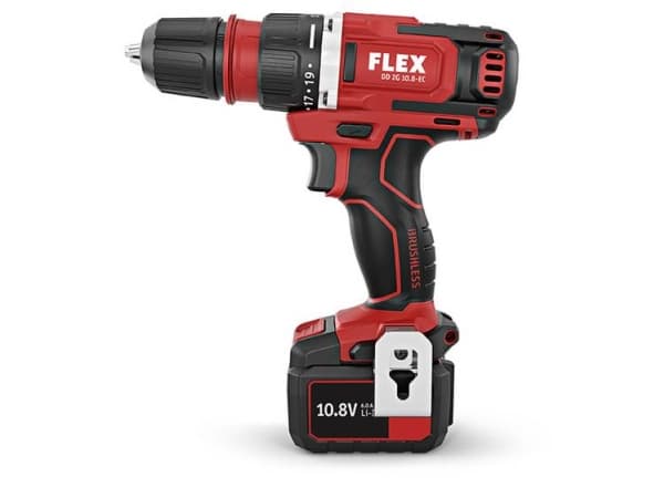 Batteridrevet skrutrekker FLEX DD 2G 10.8-EC med utskiftbart hode
