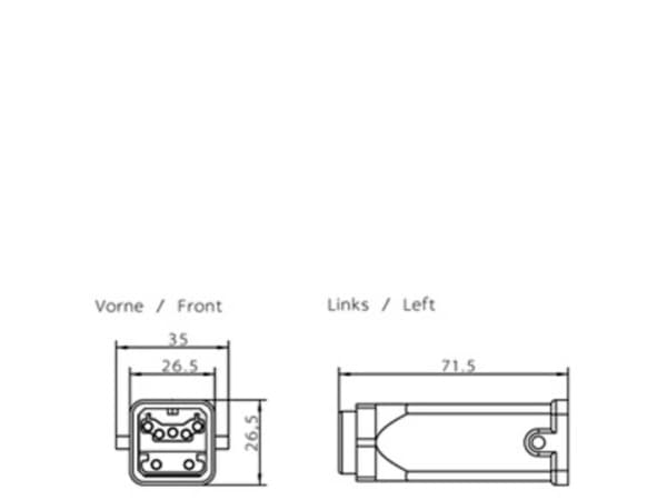 Siemens 6GK1905-0CB00 Hybrid Stecker LAN-overførselshastighed 12 MBit/s