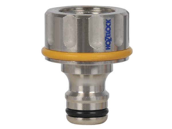 Hozelock 2046, Tap stik, 1/2", Messing, Nikkel, Nikkeli