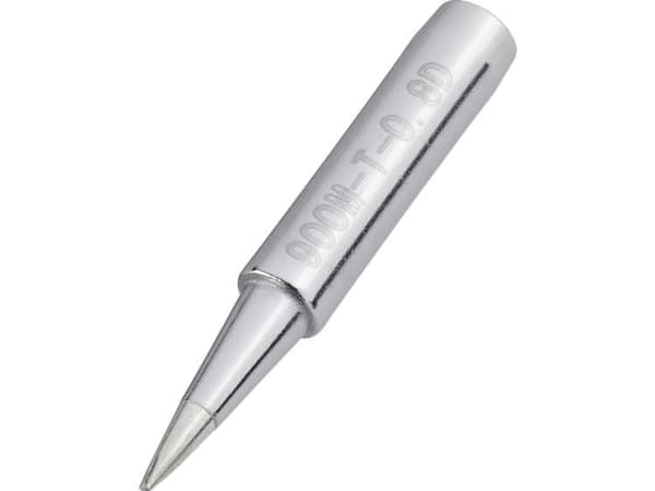 TOOLCRAFT T-0,8D Loddespids Mejselform Spidsstørrelse 0.8 mm Spids-længde 17 mm Indhold 1 stk