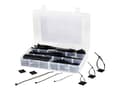Pikkukuva 2 / 3: TRU COMPONENTS 1566622 EPR-350UV Kabelbindersortiment 100 mm, 142 mm, 190 mm 4.8 mm Lajittelu 1 setti
