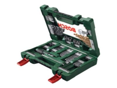 Bosch V-Line - Skrutrekker, drill og koppnøkkelsett - 91 deler