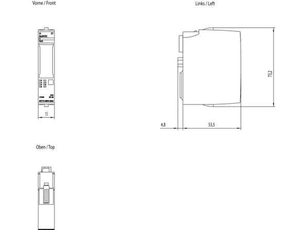 Siemens 6ES7131-6BF01-0BA0, Sisätila, Saksa, Monivärinen, 37 g, 65 mm, 23 mm