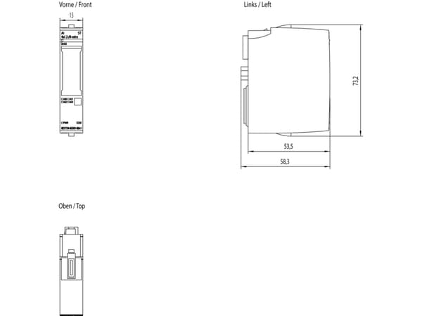 Siemens 6ES7134-6GD01-0BA1, Analog, Strömförsörjning av system, Multifärg, 40 g, 65 mm, 23 mm