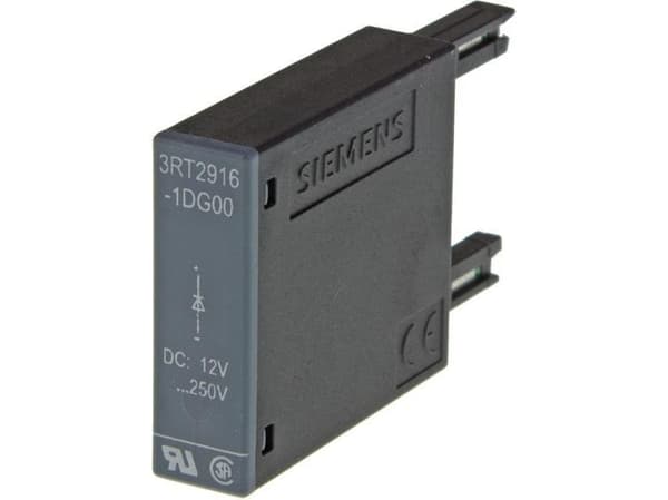 Siemens 3RT2916-1DG00 Ylijännitesuoja diodilla Musta 1 kpl 1 kpl