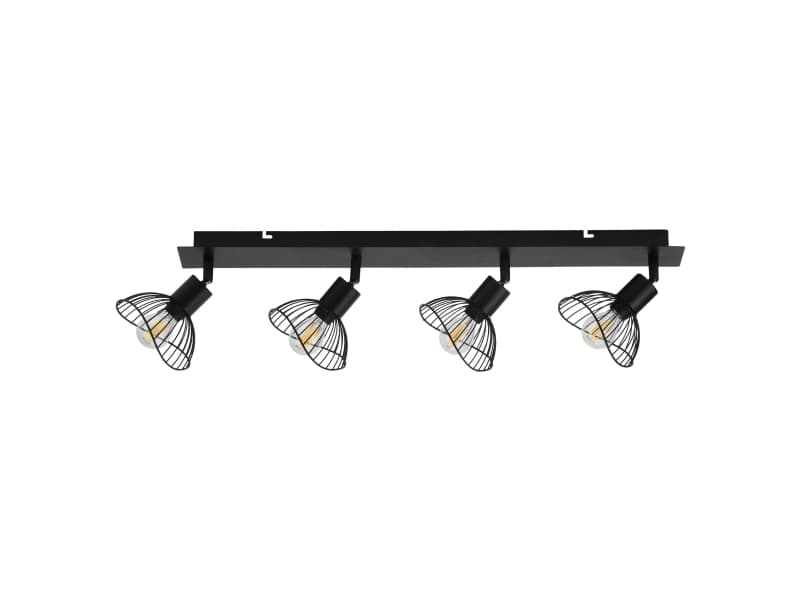 Activejet AJE-HOLLY 4P, 4 lampor, E14, IP20, Svart