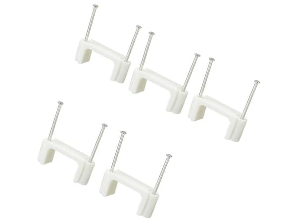 TRU COMPONENTS TC-DNF24203 Kiinnittimet 1593095 Bundt-Ø-område 24 mm (max) To-flappet Hvid 100 stk