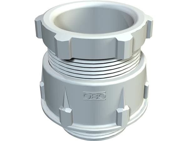 OBO Kaapeliläpivientisipulirenkaalla M20x1,5 kaapeli Ø 9-13 mm IP54 polystyreeni vaalean harmaaRAL 7035