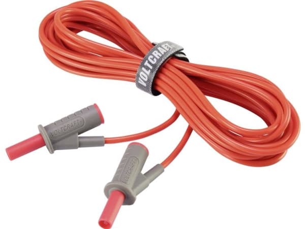 VOLTCRAFT MSB-501 Sikkerhedsprøveledning Lamelstik 4 mm Lamelstik 4 mm 5.00 m Rød 1 stk