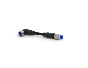 TE Connectivity 3-2273124-4, 1,5 m, M8, M8, Hanstik/Hunstik, Sort, Polyuretan (PUR)