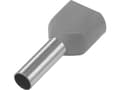 Miniatyrbild 1 av 3: TRU COMPONENTS 1091315 Tvillingekabelsko 4 mm² Delvist isoleret Grå 100 stk