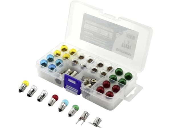 Barthelme 00430330 Skalapære 3.5 V 0.7 W Sokkeltype E10 Gul, Rød, Blå, Grøn 1 Set