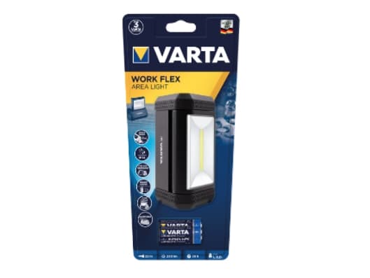 Varta WORK FLEX AREA LIGHT, 230 lm, Musta, 35 h, 119 mm, 227 g