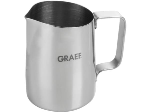 Graef Latte-Art Versare, Rustfritt stål, Rustfritt stål, Monokromatisk, 0,45 l, 450 ml, 120 mm