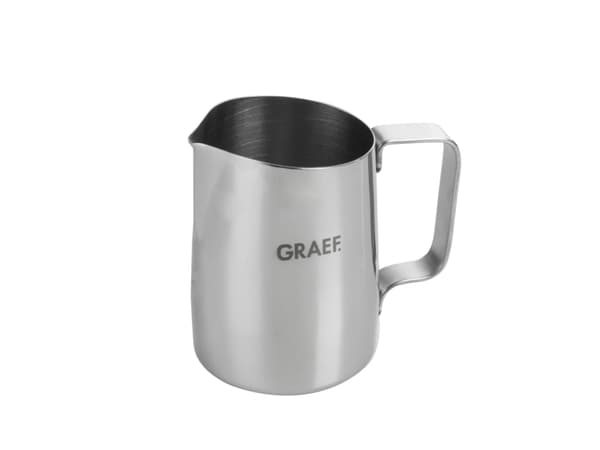 Graef Latte-Art Versare, Rustfritt stål, Rustfritt stål, Monokromatisk, 0,45 l, 450 ml, 120 mm