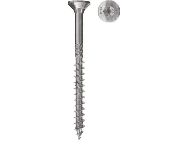 Fischer 657040, Skru, Metall, Tre, Generell nytte, Delgjenge, Flathode