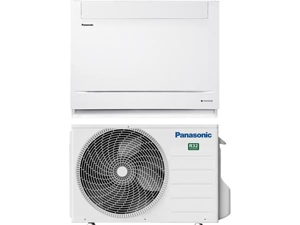 Panasonic Heat Pump Split Floor modell Z25 består av CS-Z25UFEAW-1 och CU-Z25UFEA-1 SCOP 4.70 A++ R32 köldmedium.