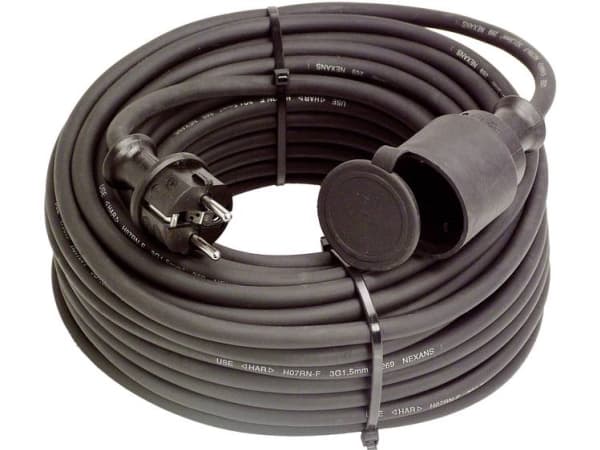 as - Schwabe 60335 Förlängningskabel 16 A Svart 15,00 m