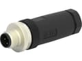 Miniatyrbild 1 av 2: TE Connectivity T4111002041-000 Sensor-, aktuator-stik, M12 Stik, lige Pol-tal (RJ): 4 1 stk