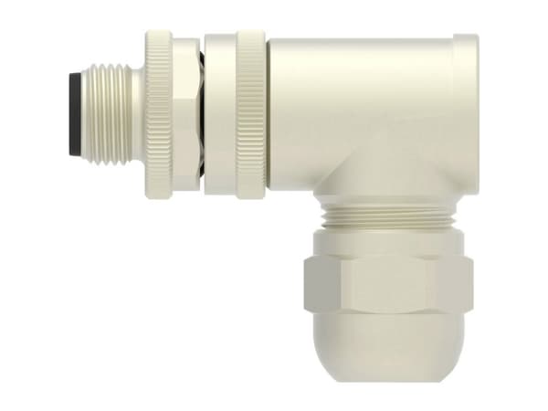 TE Connectivity T4113511041-000 Sensor-, aktuator-stik, M12 Stik, vinklet Pol-tal (RJ): 4 1 stk