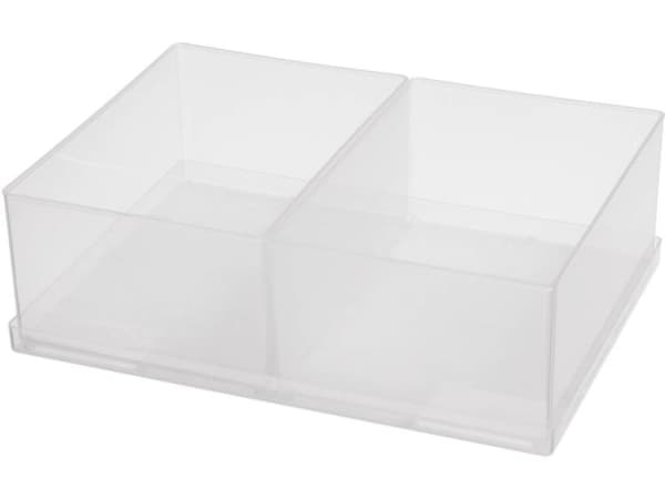 raaco Insert 80 2xBA6-1, Brett, Assorter 80, Boxxser 80 CarryLite 80, Gjennomsiktig, 220 mm, 160 mm, 69 mm