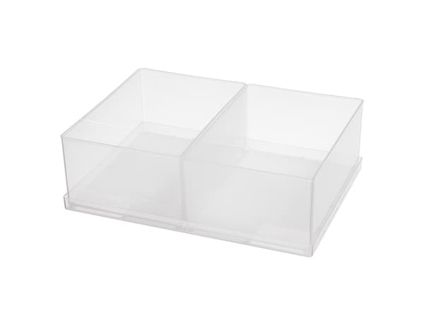 raaco Insert 80 2xBA6-1, Bricka, Assorter 80, Boxxser 80 CarryLite 80, 1 styck, Transparent, 220 mm, 160 mm