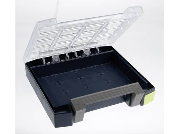 raaco Boxxser 55, Verktygslåda, Blå, Transparent, Gångjärn